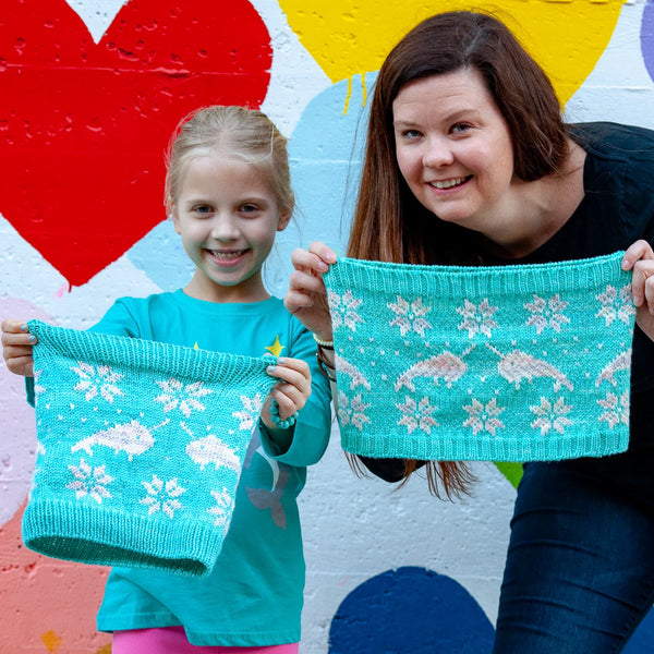 Neda Narwhal Cowl PDF- Knitting Pattern