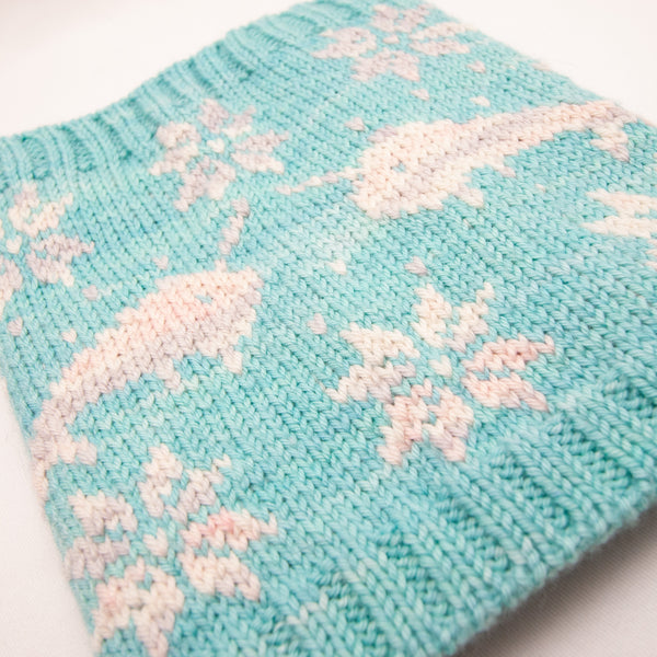 Neda Narwhal Cowl PDF- Knitting Pattern