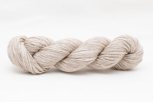 sand white yarn silk/linen blend