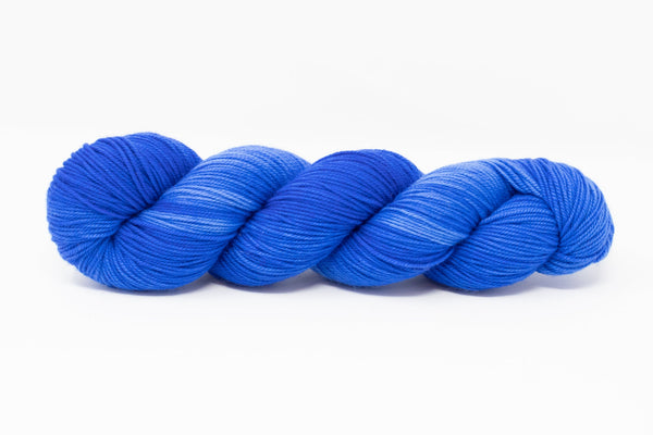 bright blue yarn sport weight