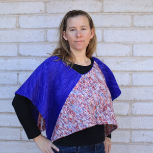 Pinwheel Poncho PDF- Tunisian Crochet Pattern