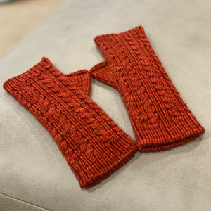 Cozy Crisp Cabled Mitts PDF- Knitting Pattern