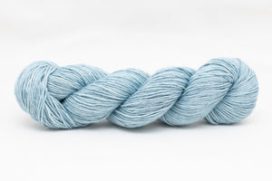 light blue yarn silk/linen blend
