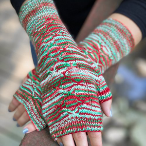 Little Nero Fingerless Mitts PDF- Knitting Pattern